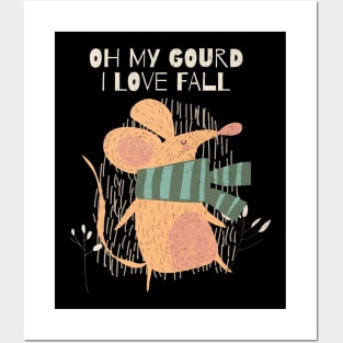 Oh my Gourd I Love Fall Posters and Art